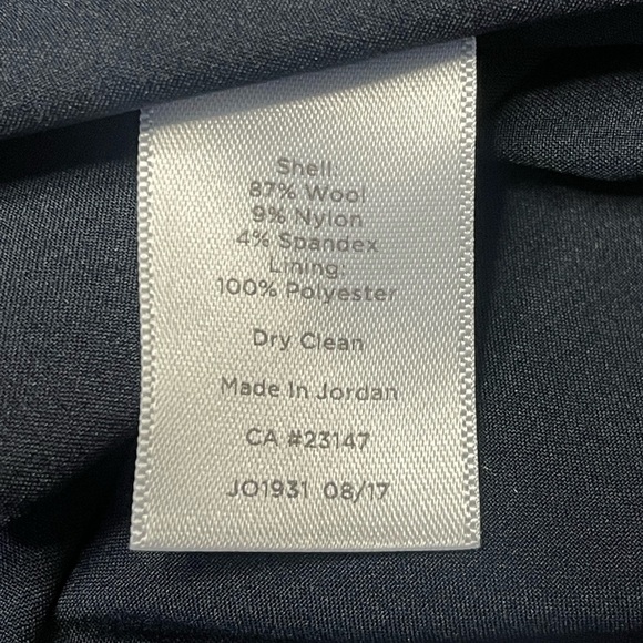 Talbots Navy Wool Blend Classic Pencil Skirt - Size 14 - Picture 9 of 11